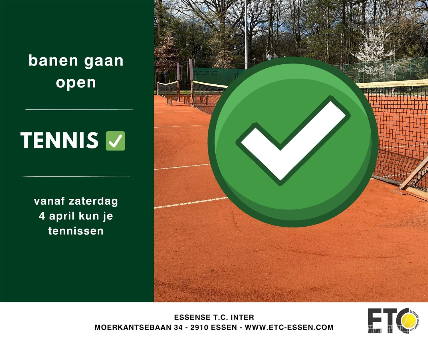 ETC Essense TC Inter banen speelklaar